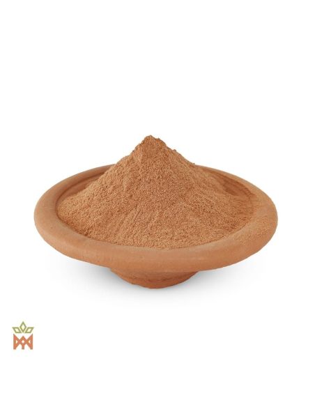 Clavohuasca du Brésil (Tynanthus panurensis) – poudre brun clair dans un bol en terre cuite