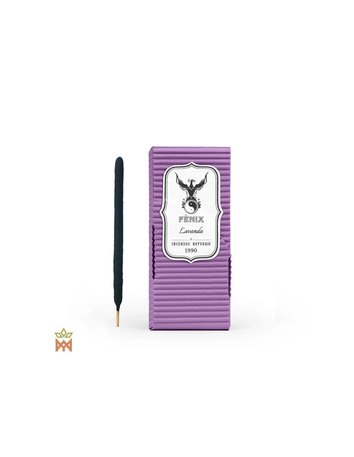 Encens Fenix à la lavande du Brésil – boîte violette marquée Lavanda et un bâtonnet