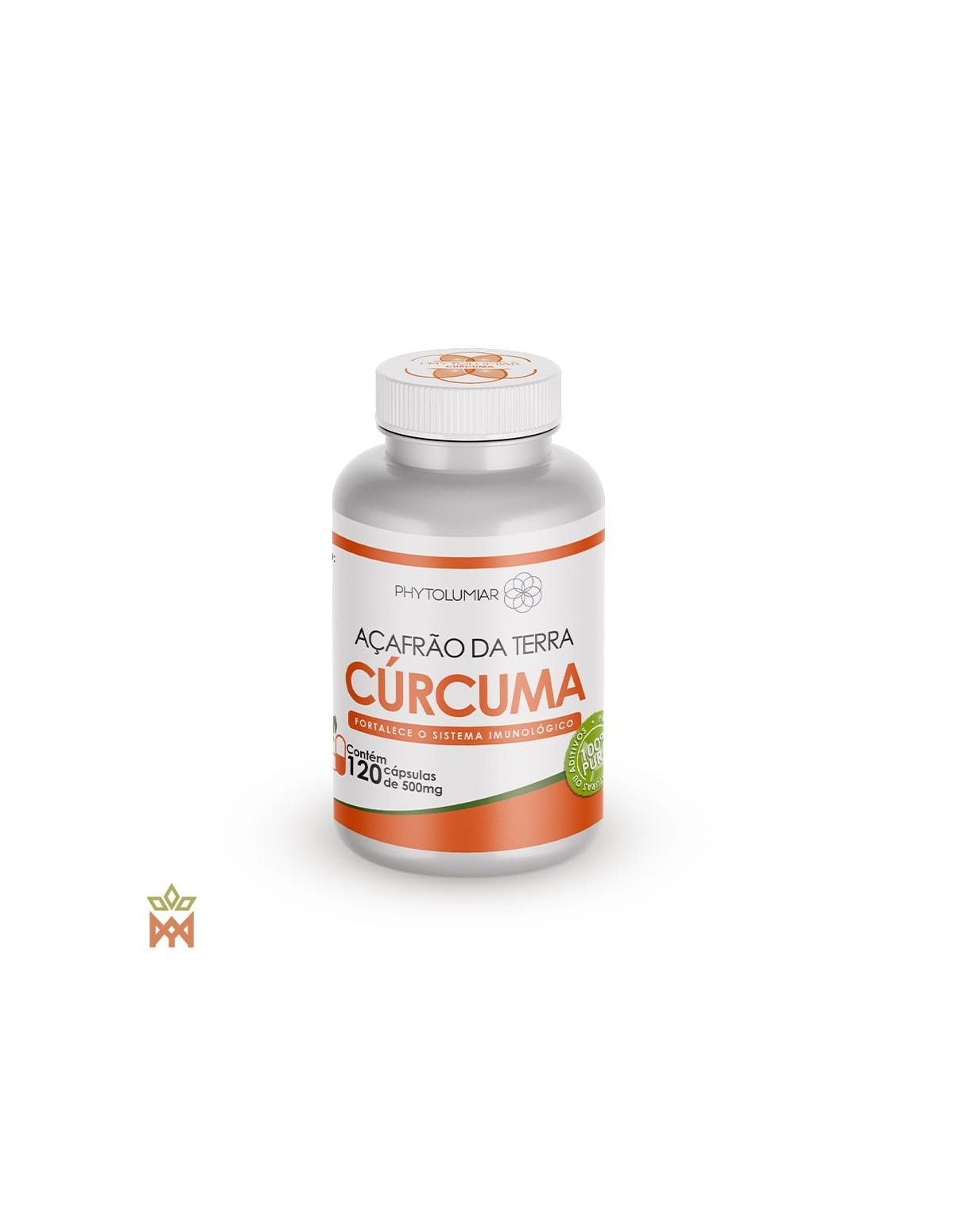 Curcuma du Brésil (Curcuma longa) – pot de gélules Phytolumiar, vue de face