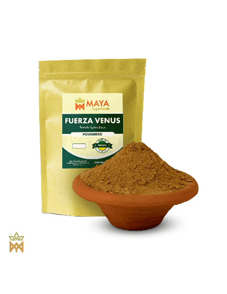Mélange brésilien de cinq plantes – Poudre – sachet Maya Superfoods et coupelle