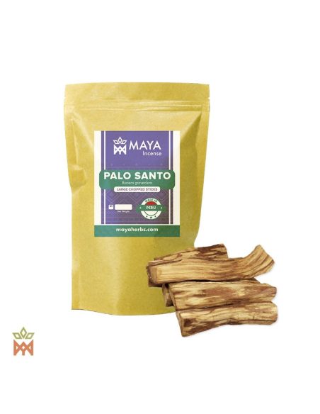 Palo santo du Pérou – Gros bâtonnets de bois, Bursera graveolens – sachet étiqueté et gros bâtonnets