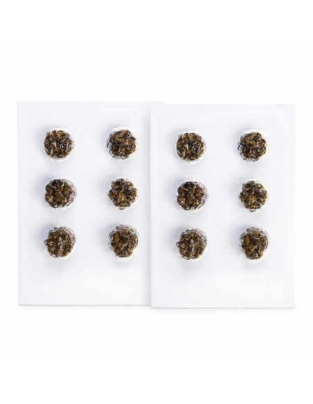 Cadeau – deux packs de truffes microdosage, 6 portions chacun – deux plaquettes de six alvéoles scellées