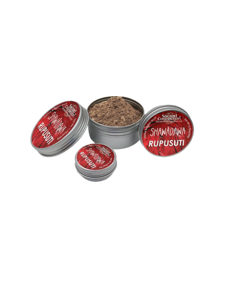 Rapé Shawãdawa – Rupusuti – trois boîtes étiquetées, dont une ouverte