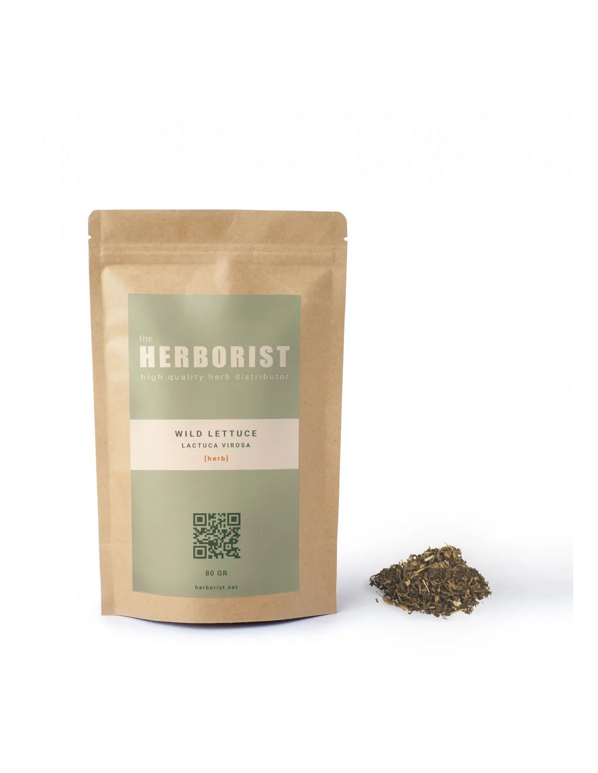 Laitue sauvage (Lactuca virosa) – feuilles coupées – sachet Herborist et feuilles