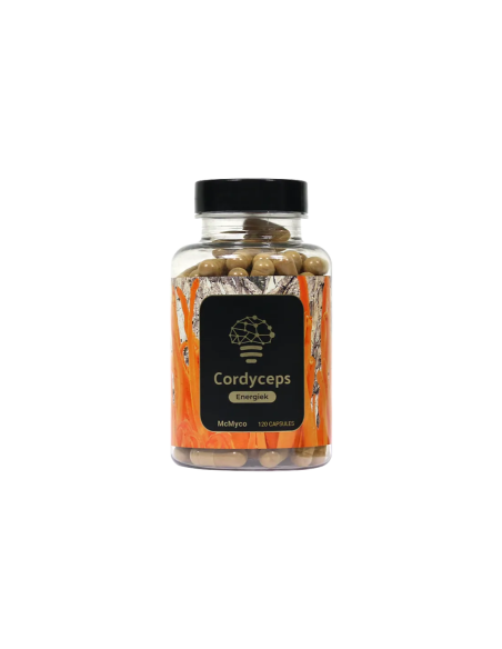 Cordyceps – McMyco, 120 gélules – pot, étiquette de face