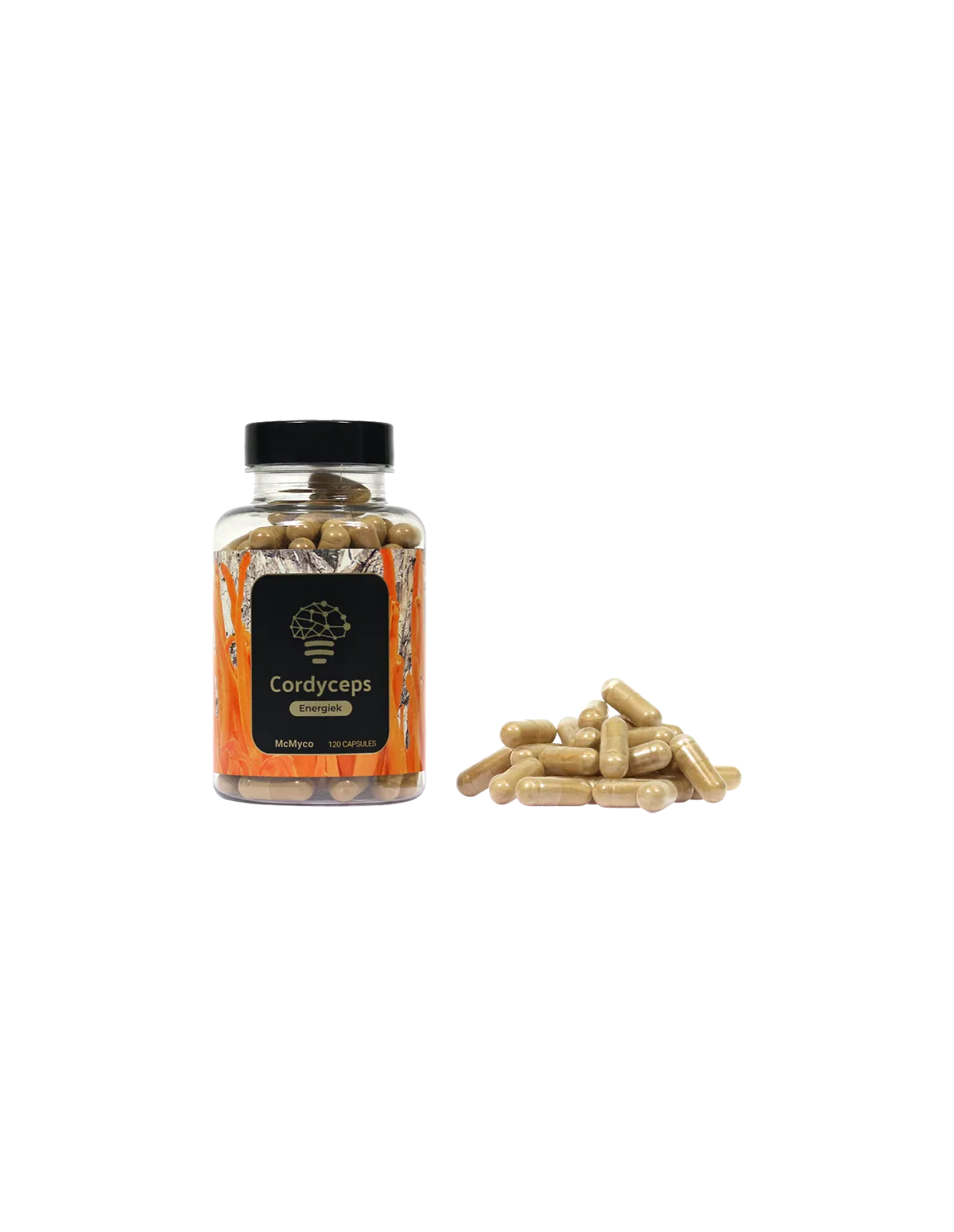 Cordyceps – McMyco, 120 gélules – pot et gélules en vrac