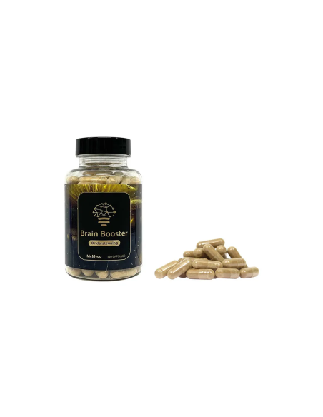 Mélange crinière de lion (Hericium erinaceus) – McMyco, 120 gélules – pot et gélules en vrac