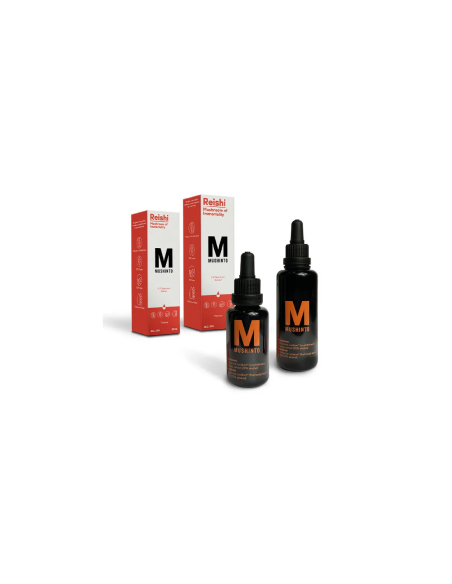 Teinture de reishi (Ganoderma lucidum) – Mushinto – flacons de 30 ml et 50 ml avec étuis