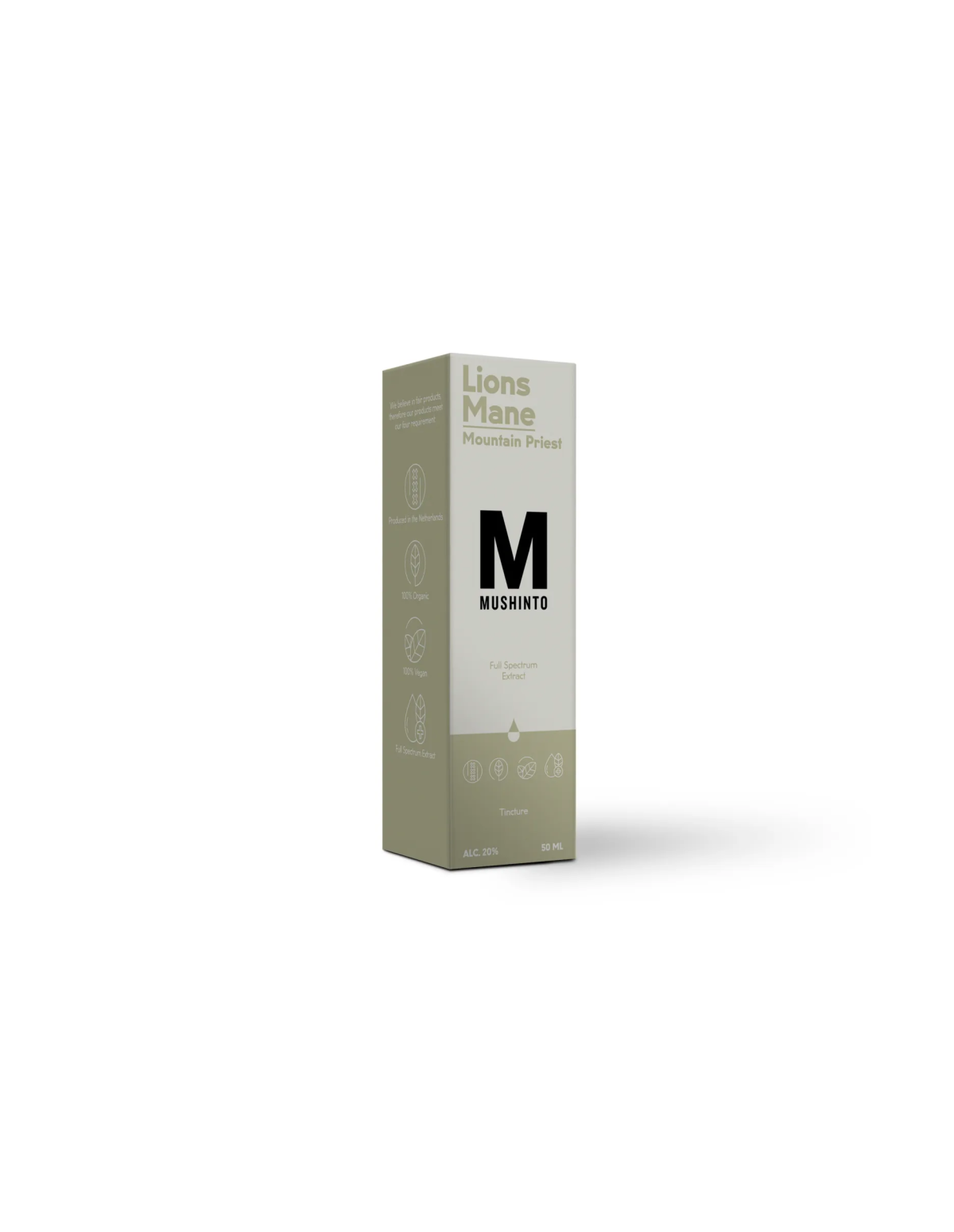 Teinture de crinière de lion (Hericium erinaceus) – Mushinto – étui, 50 ml